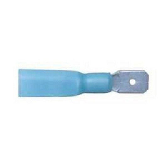 Male Spade Connector 6.3mm Terminals Blue