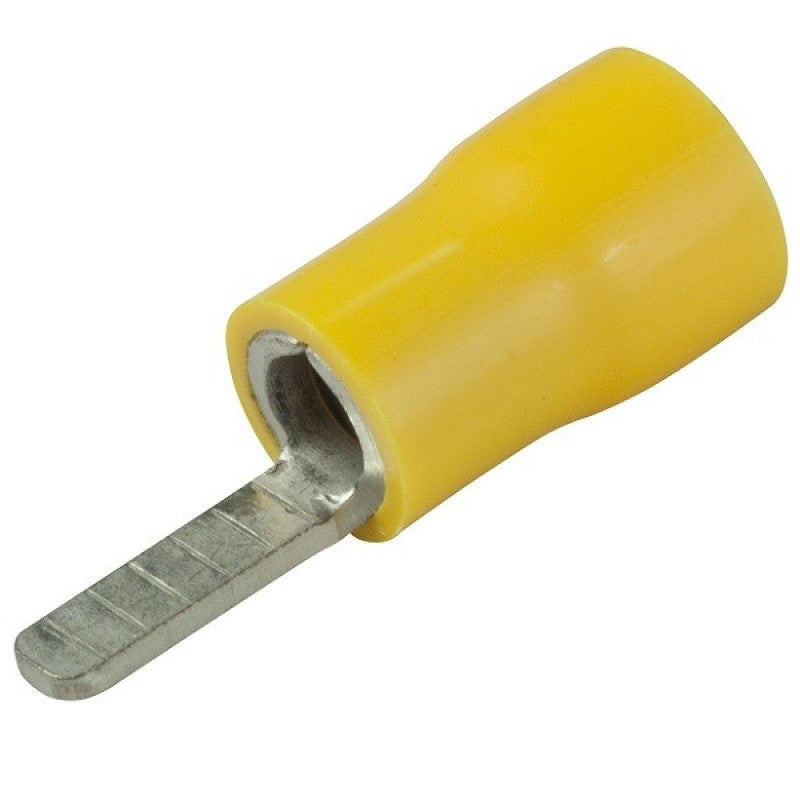 Flat Blade Insulated Wire Connector Terminals Yellow