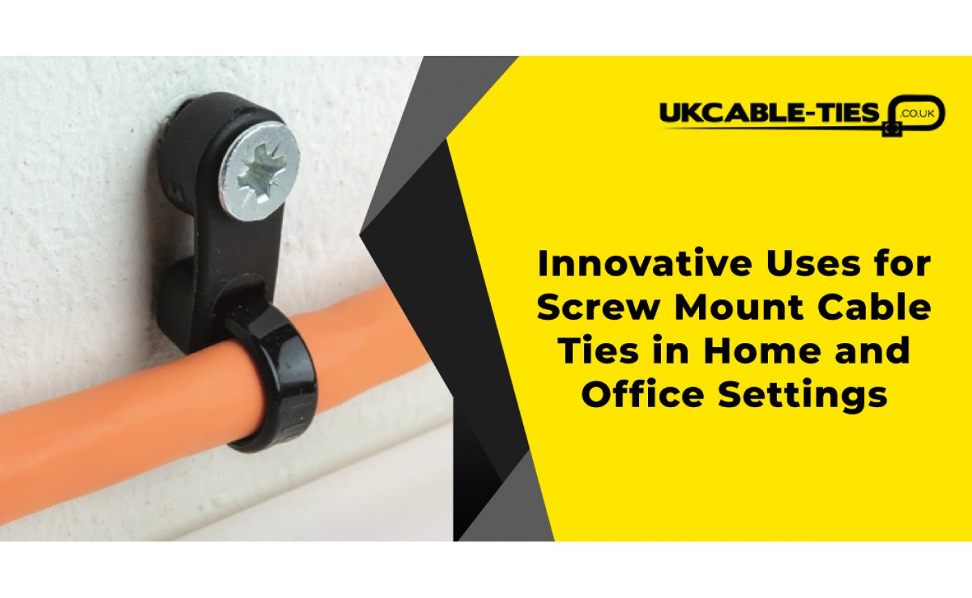 Innovative Uses for Screw Mount Cable Ties in Home and Office Settings