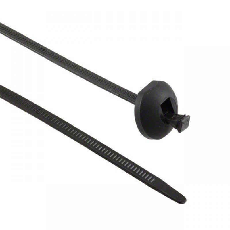 Button Head Cable Tie 7.6 x 370mm Black