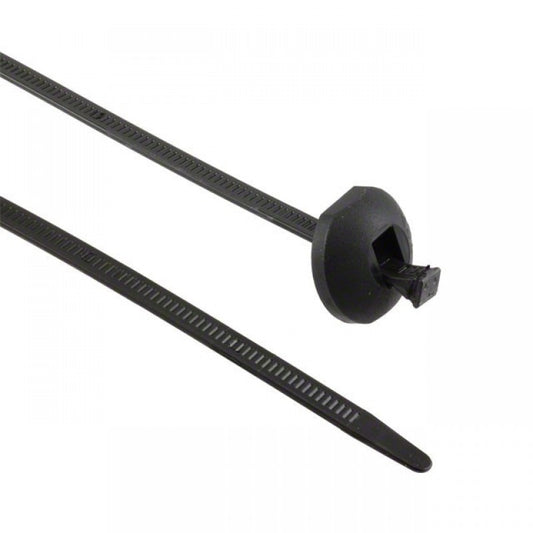 Button Head Cable Tie 7.6 x 370mm Black