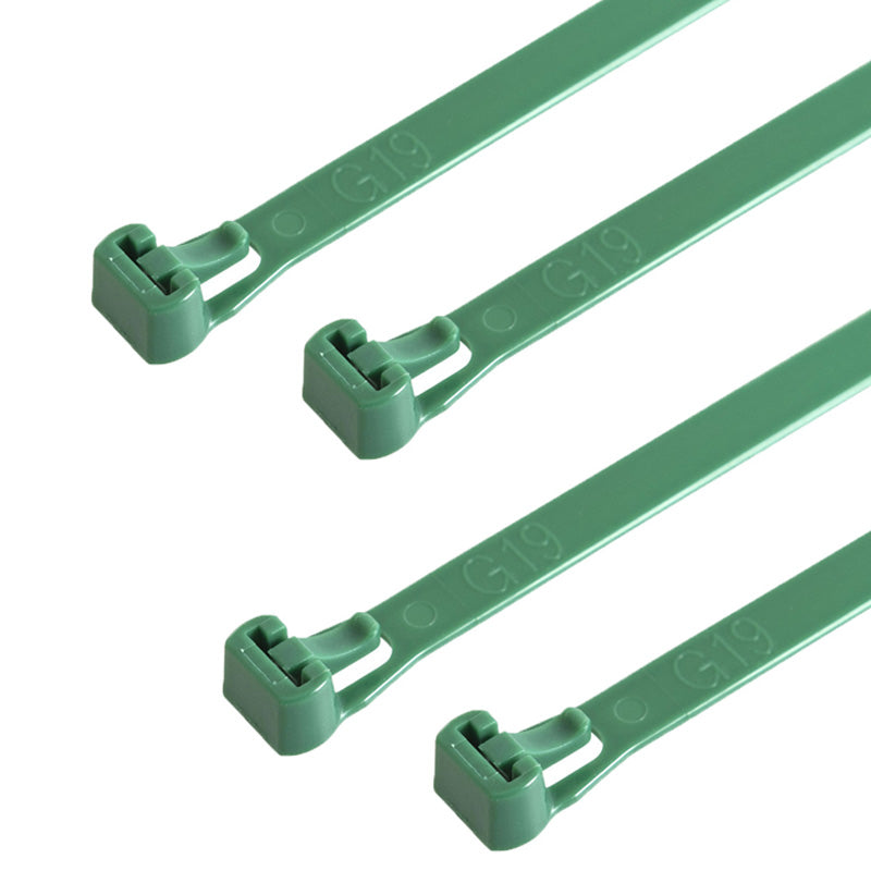 Releasable Cable Ties 250mm x 7.6mm Blue Green Red Yellow