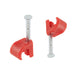 Round Cable Clips Black Brown White Red