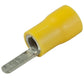 Flat Blade Insulated Wire Connector Terminals Yellow