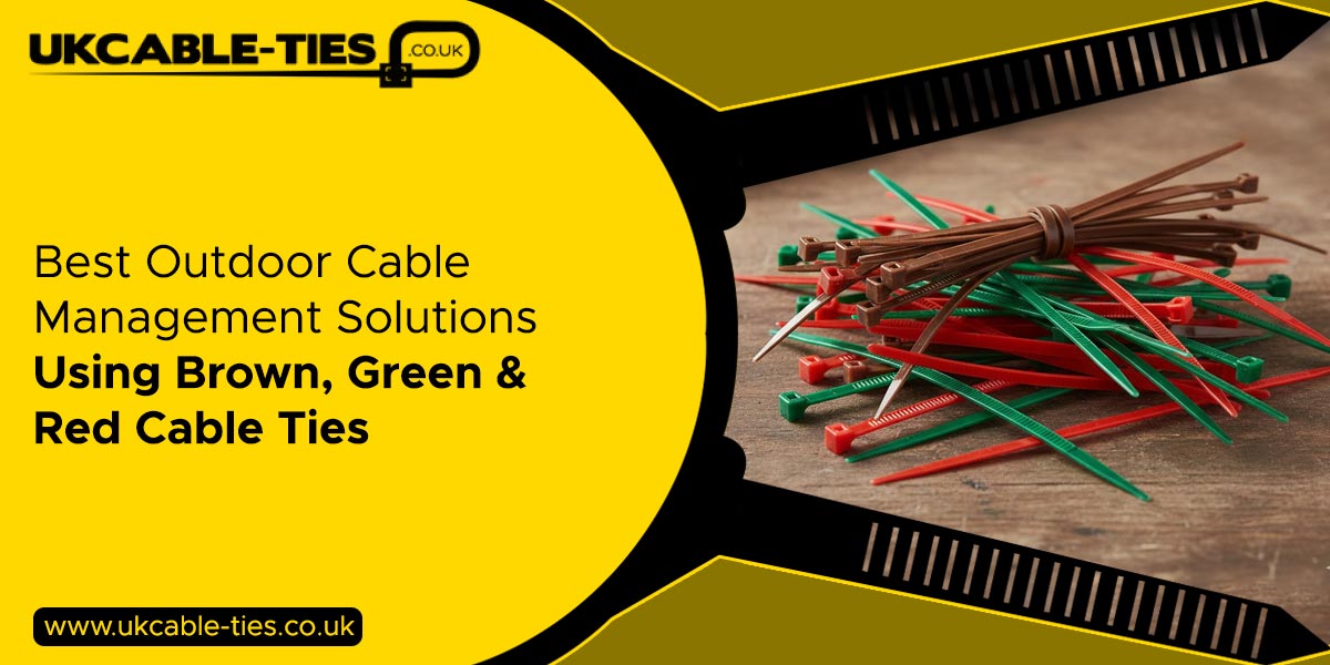 Best Outdoor Cable Management Solutions Using Brown, Green & Red Cable Ties